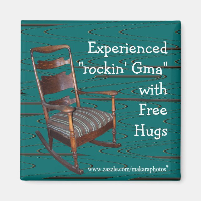 Imán El imán-personalizar del balancín de papá en cualq (Frente)