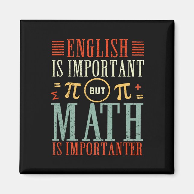 Imán El inglés es importante, pero las matemáticas son  (Frente)