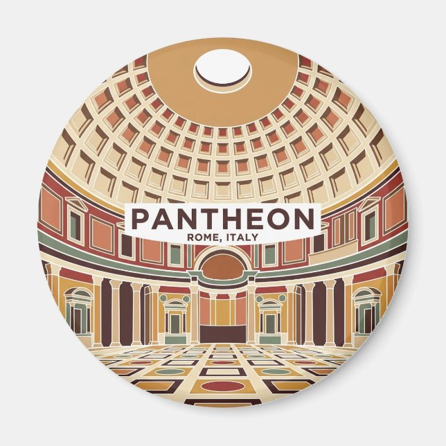Imán El interior del Panteón Italia (Frente)