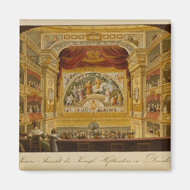 Imán El interior del teatro real de Dresden (Frente)