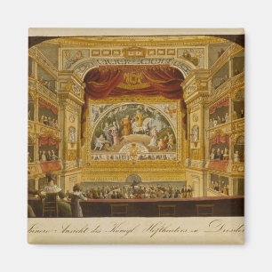 Imán El interior del teatro real en Dresden