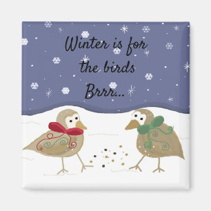 Imán El invierno es para los pájaros