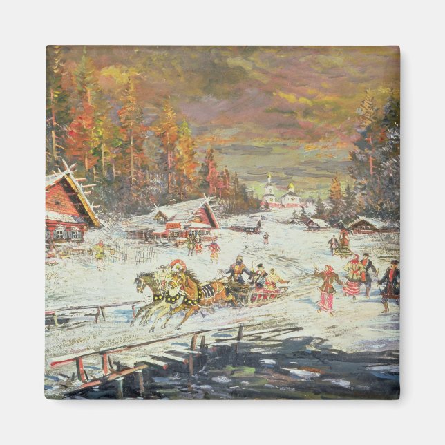 Imán El invierno ruso, 1900-10 (Frente)