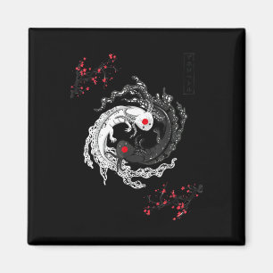 Imán El japonés Yin Yang Axolotls Anime Axolo