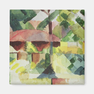 Imán El jardín, 1914 (w/c en el papel)