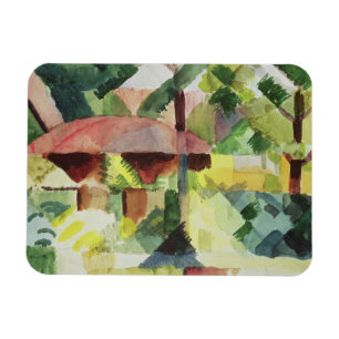 Imán El jardín, 1914 (w/c en el papel)