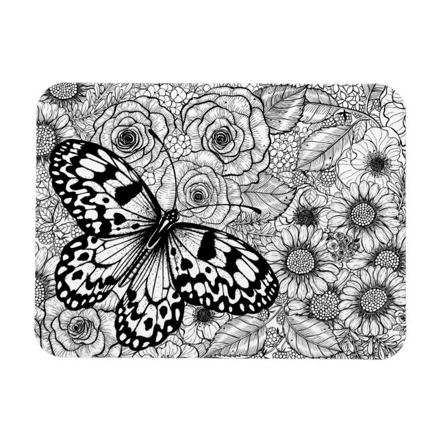 Imán El jardín de cometas de papel (Horizontal)