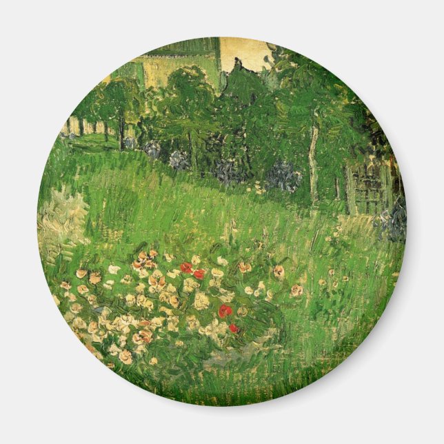 Imán El jardín de Daubigny - Vincent van Gogh (Frente)
