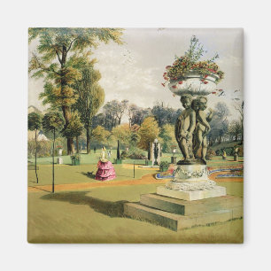 Imán El jardín de la terraza, abadía de Woburn