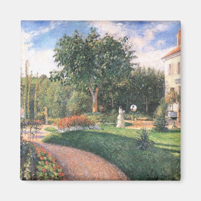 Imán El jardín de Les Mathurins Camille Pissarro (Frente)