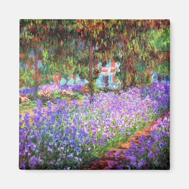 Imán El jardín del artista en Giverny, Claude Monet (Frente)