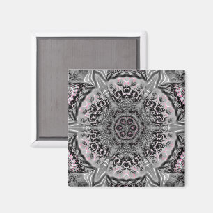 Imán El Jardín Fractal de Plata