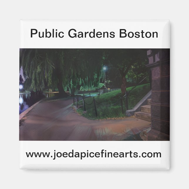 Imán El jardín público de Boston (Frente)