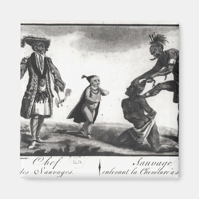 Imán El jefe de los salvajes escalando a su enemigo (Frente)