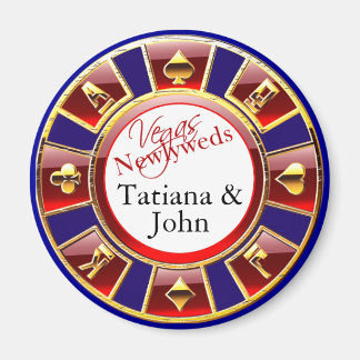 Imán El juego de Chip Magnet Favnet del Casino Red Blue