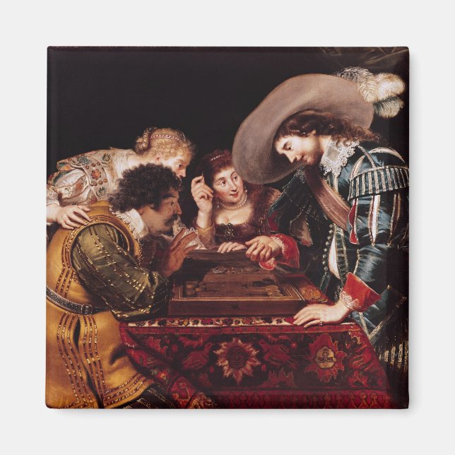 Imán El juego del Backgammon (Frente)