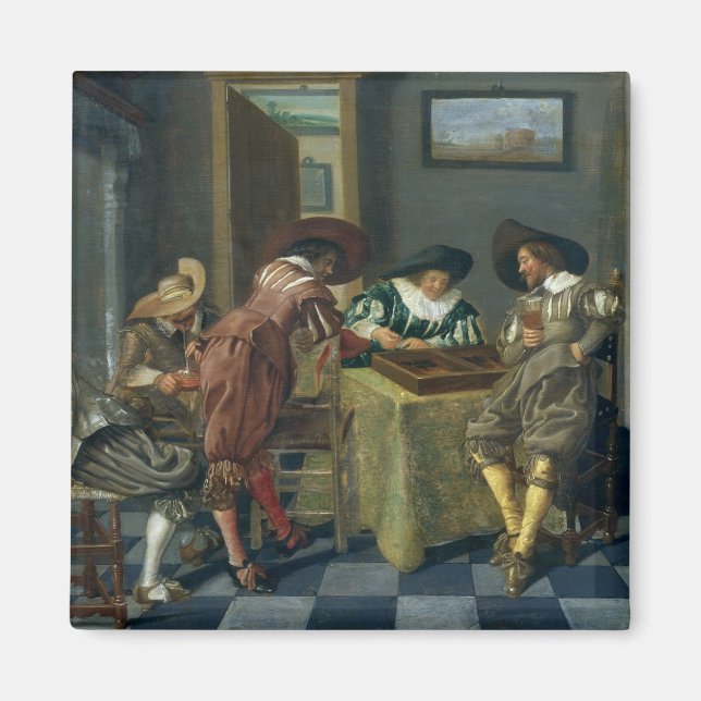 Imán El juego del Backgammon (Frente)