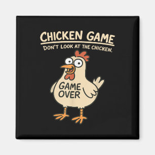 Imán El juego del pollo no mira al pollo Gracioso