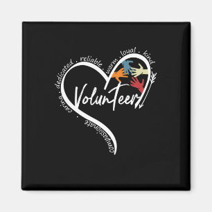Imán El juego gráfico de los voluntarios divertidos vue