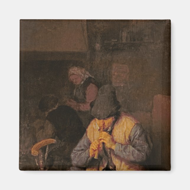 Imán El jugador de flauta del siglo XVII (Frente)