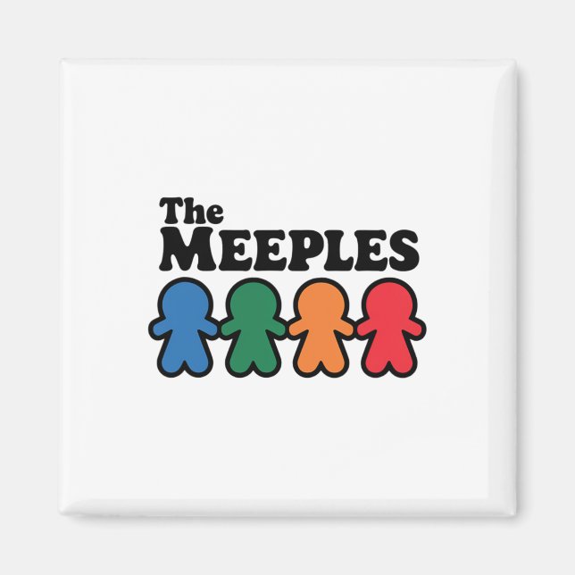 Imán El Jugador de Mesa Meeples  (Frente)