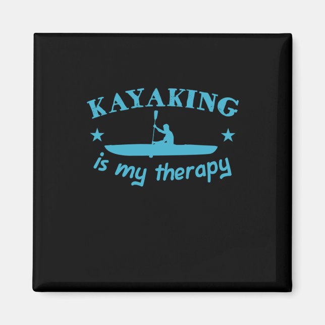 Imán El Kayak Es Mi Terapia (Frente)