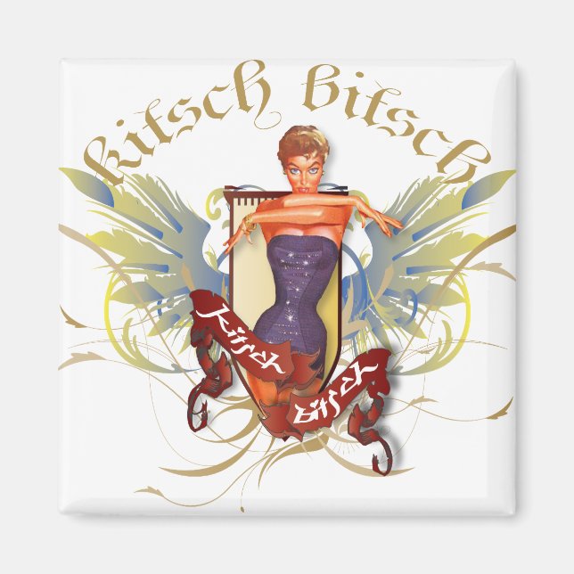 Imán El Kitsch Bitsch : Pinza de tatuaje de belleza par (Frente)