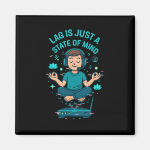 Imán El Lag Es Solo Un Estado Mental Diseño Divertido P
