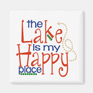 Imán El lago es mi Happy Place Magnet