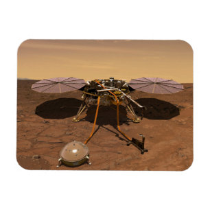 Imán El Lander Insight Opera En La Superficie De Marte.