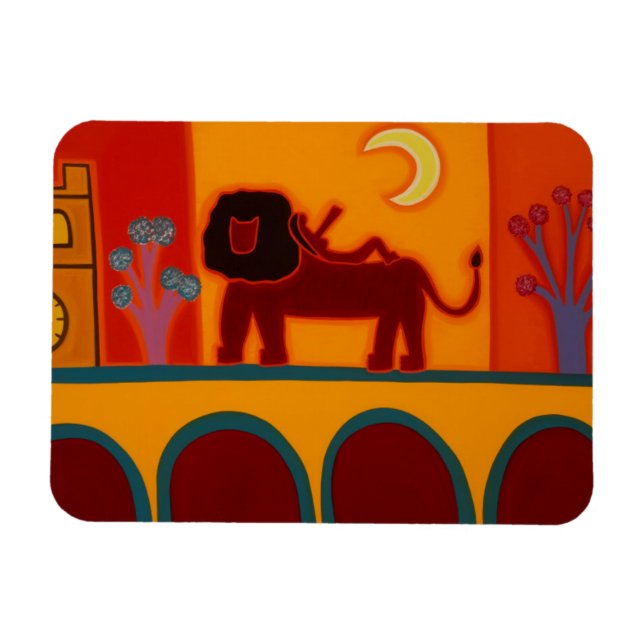 Imán El león de Fulham Broadway 2008 (Horizontal)