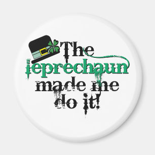 Imán El leprechaun hizo que lo hace (el gorra)