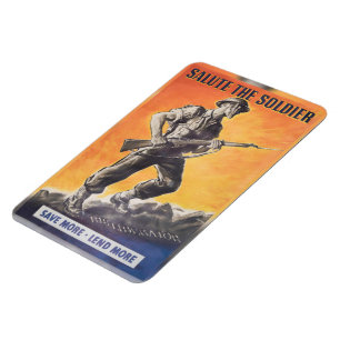 Imán El Libertador. Reimpresión del poster británico en