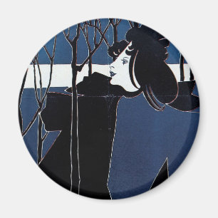 Imán El Libro de Papel ~ Dama Azul