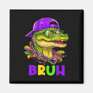 Imán El ligador Bruh Mardi Gras vestuario de los adoles