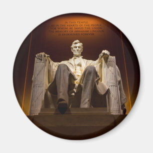 Imán El Lincoln memorial en la noche - C.C. de