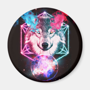Imán El lobo espacial místico