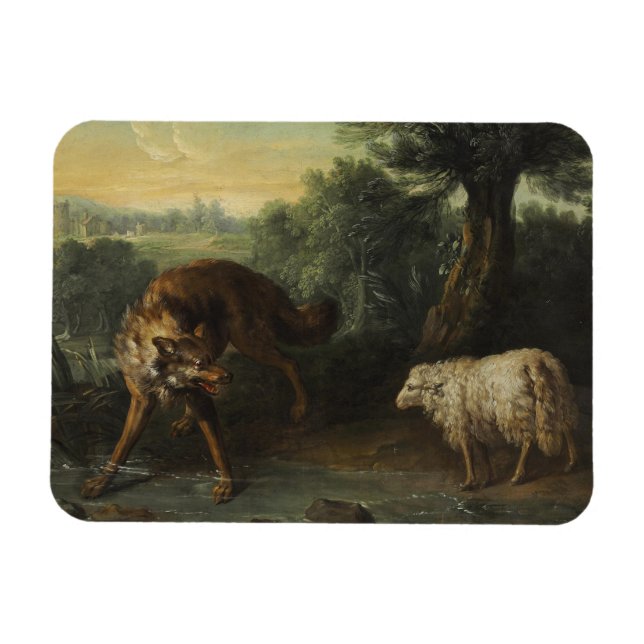 Imán El lobo y el cordero (Horizontal)