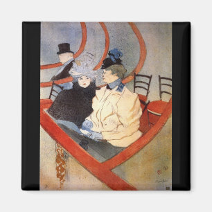Imán El loge 2 por Toulouse-Lautrec