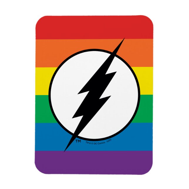 Imán El logo de Flash Rainbow (Vertical)