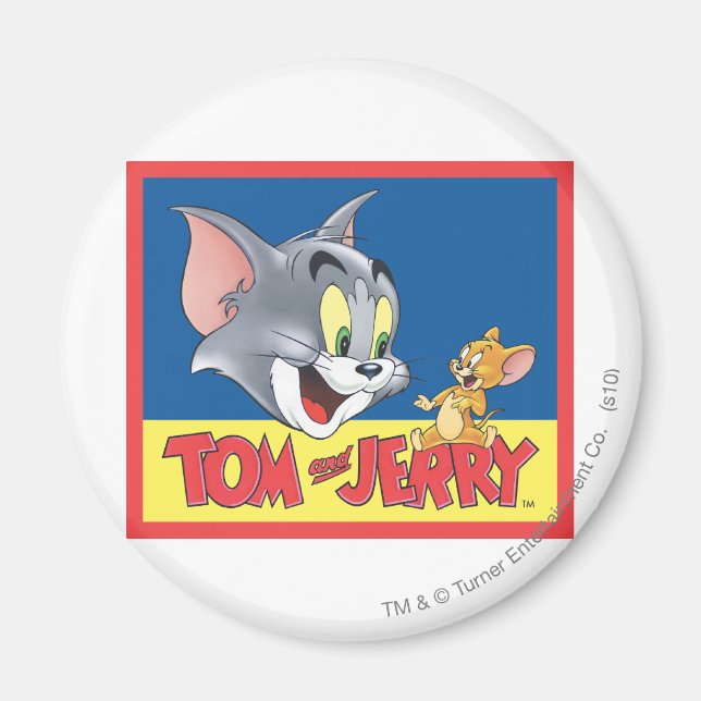 Imán El Logo De Tom Y Jerry Sombreado (Frente)