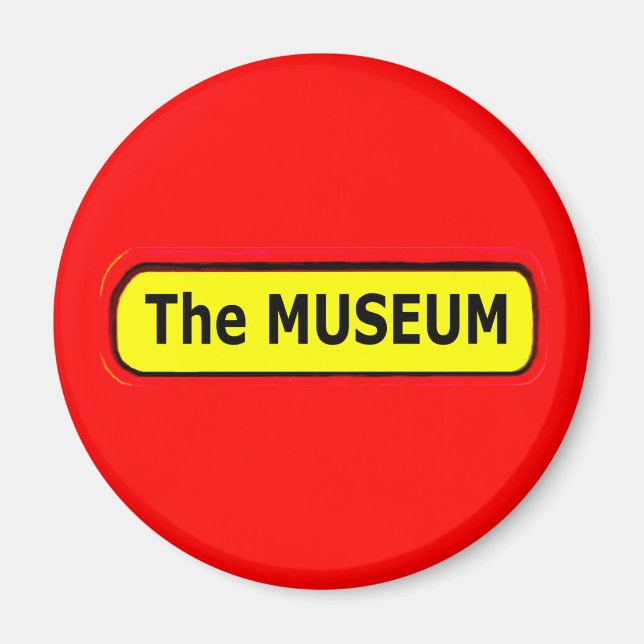 Imán El logo del MUSEO El Zazzle del MUSEO (Frente)