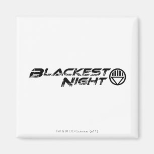 Imán El logotipo más negro de la noche