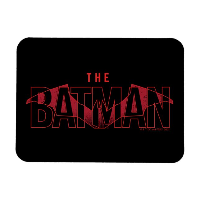 Imán El logotipo sobrepuesto de Batman Bat (Horizontal)