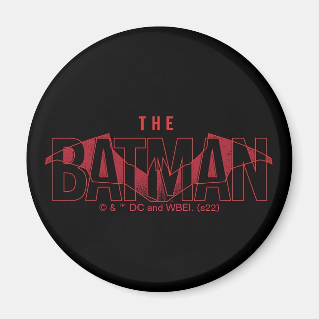 Imán El logotipo sobrepuesto de Batman Bat (Frente)