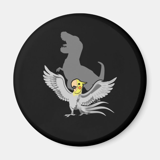 Imán El loro chillón Birb Memes divertidos T-Rex Cockat (Frente)