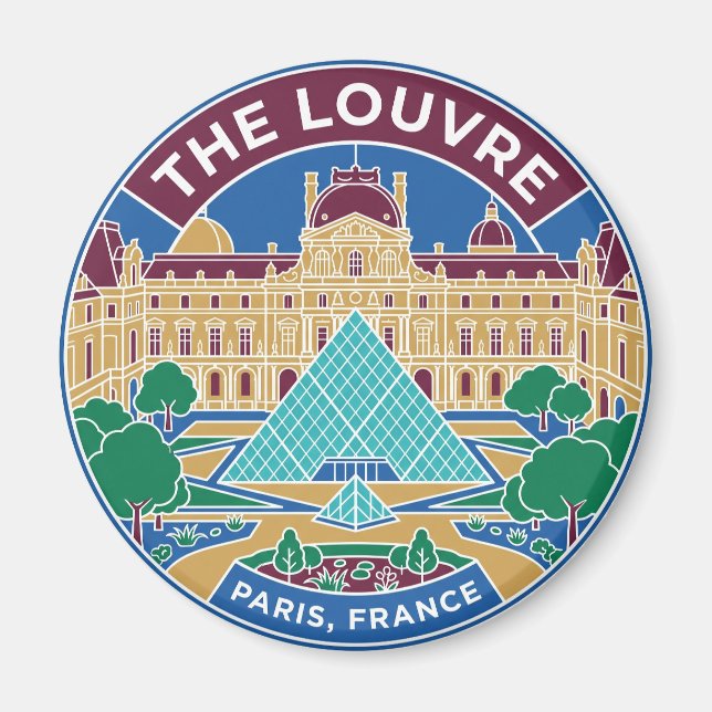 Imán El Louvre Francia (Frente)