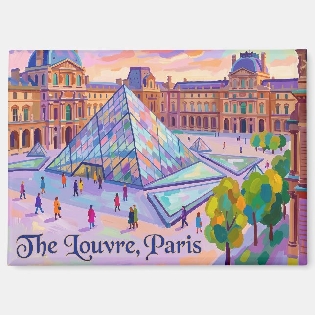 Imán El Louvre Francia (Anverso)