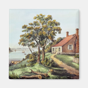 Imán El lugar de nacimiento de Washington en la cala de