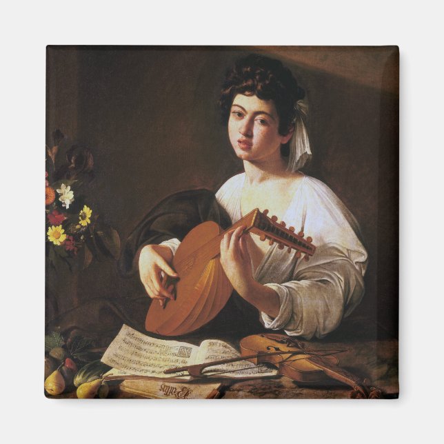 Imán El Lute Player, Caravaggio (Frente)